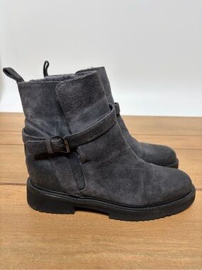 VINCE “Claudia” Shearling Ankle Moto Boots Après-Ski Women’s Size 7